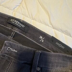 Liverpool Jeans Company Black Ankle Cropped Jeans